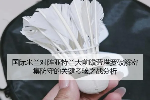 国际米兰对阵亚特兰大前瞻劳塔罗破解密集防守的关键考验之战分析